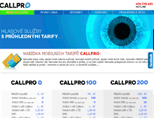 Tablet Screenshot of callpro.cz